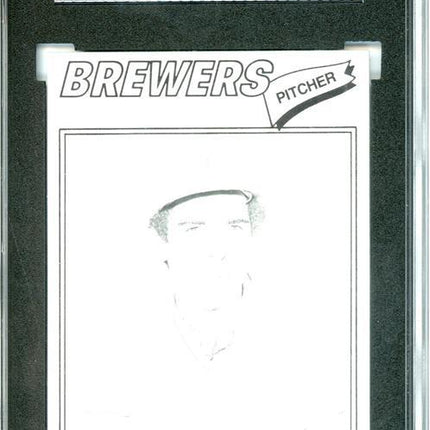 1977 Topps #528 Bill Castro 9 card progressive proof. 4a