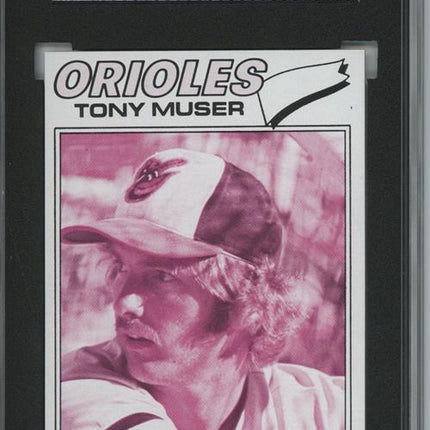 1977 Topps #251 Tony Muser 9 card progressive proof. 59a