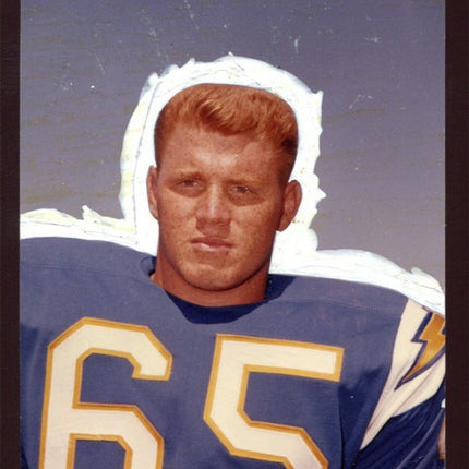 1964 Topps Football Original Artwork #158 Sam Gruniesen Chargers T0188