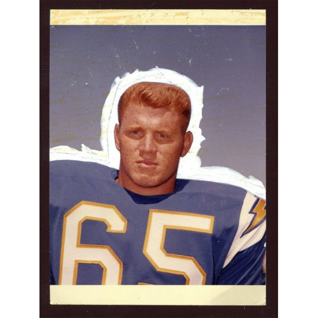 1964 Topps Football Original Artwork #158 Sam Gruniesen Chargers T0188