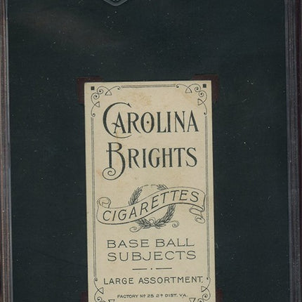 1911 Sweet Caporal T206 Charley Carr Carolina Brights Back SGC 5 Highest Graded