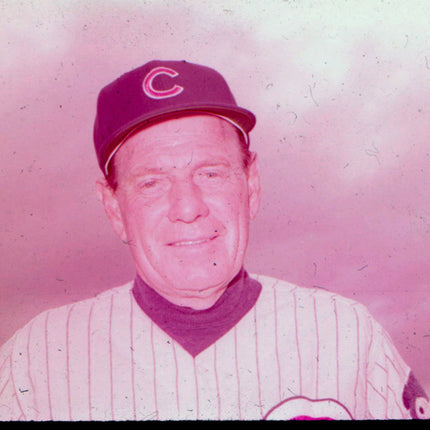 Original  Press Leo Durocher 60's/70's Slide/Transparency Cubs T0415