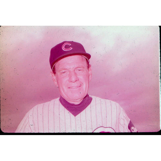 Original  Press Leo Durocher 60's/70's Slide/Transparency Cubs T0415