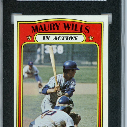 1972 Topps #438 Maury (Action) Wills 7 card progressive proof. 4a