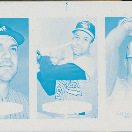 1967 Bazooka Panel #31-33 Acetate Proof Set of 4. Bunning, F.Robinson, K.Boyer