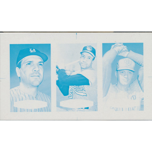 1967 Bazooka Panel #31-33 Acetate Proof Set of 4. Bunning, F.Robinson, K.Boyer