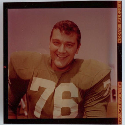 Late 1950's Topps Football Transparency Dick Chovovich Eagles T0314