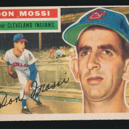 1956 Topps Baseball #39 Don Mossi Grey Back (ex+) c05289