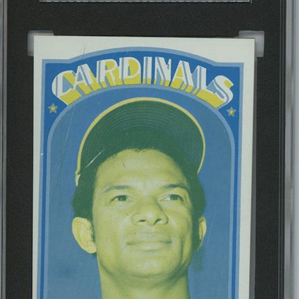 1972 Topps #395 Matty Alou 7 card progressive proof. 35a