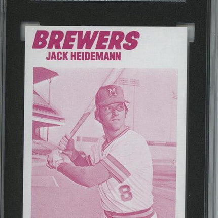 1977 Topps #553 Jack Heidmann 9 card progressive proof. 49a