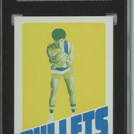 1972 Topps #21 Wes Unseld 9 card progressive proof. 13a