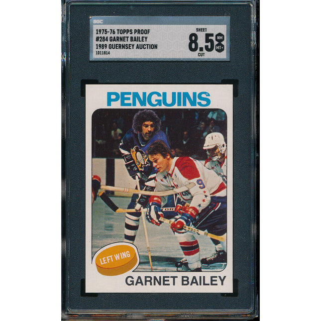 1975/76 Topps Hockey #284 Garnett "Ace" Bailey 11 Card Progressive Proof 75THC10