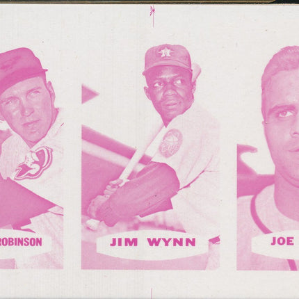 1967 Bazooka Panel #34-36 Acetate Proof Set of 4.B.Robinson, Wynn, Torre