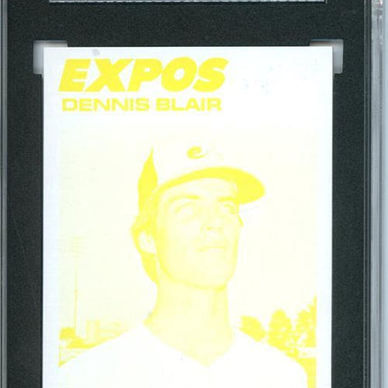 1977 Topps #593 Dennis Blair 9 card progressive proof. 35a