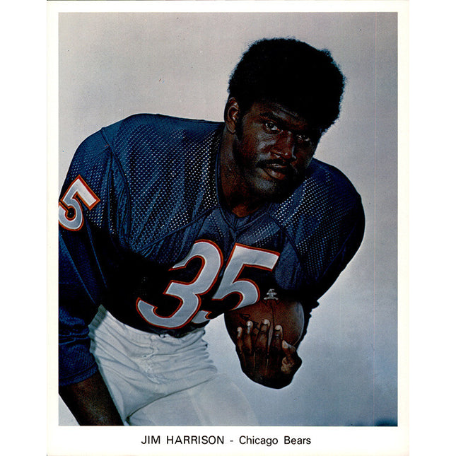 1973 Chicago Bears Team Issued Jim Harrison 7" x 8 5/8" Color photo c06166