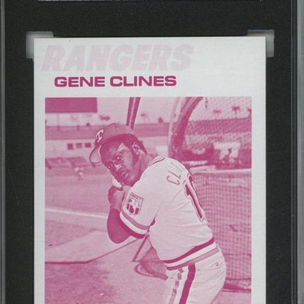 1977 Topps #237 Gene Clines 9 card progressive proof. 45a