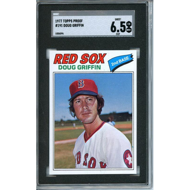 1977 Topps #191 Doug Griffin 9 card progressive proof. 30a