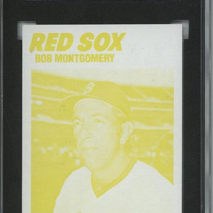 1977 Topps #288 Bob Montgomery 9 card progressive proof. 52a