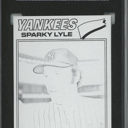 1977 Topps #598 Sparky Lyle 9 card progressive proof. 38a