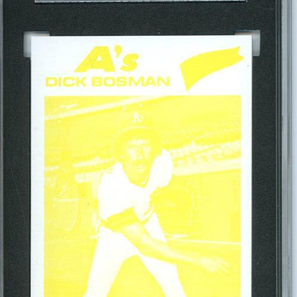 1977 Topps #101 Dick Bosman 9 card progressive proof. 36a