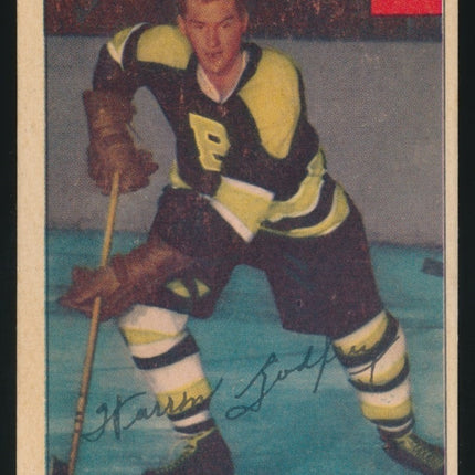 1954/55 Parkhurst Hockey #56 Warren Godfrey Ex c03599