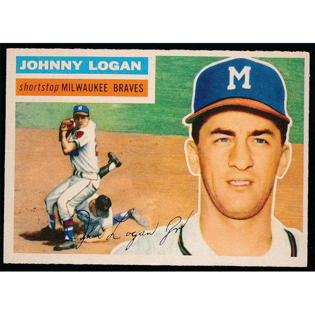 1956 Topps Baseball #136 Johnny Logan (VG) GB c05824