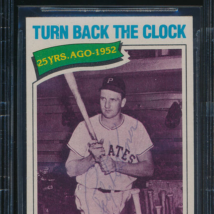 1977 Topps Baseball #437 Ralph Kiner Autographed Beckett Authentic p03203