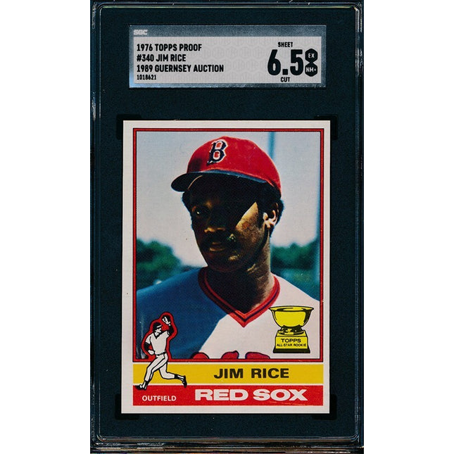 1976 Topps #340 Jim Rice Progressive Proof set of 10 SGC Graded 76TBB66