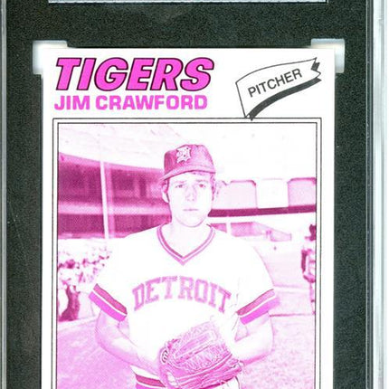 1977 Topps #69 Jim Crawford 9 card progressive proof. 5a