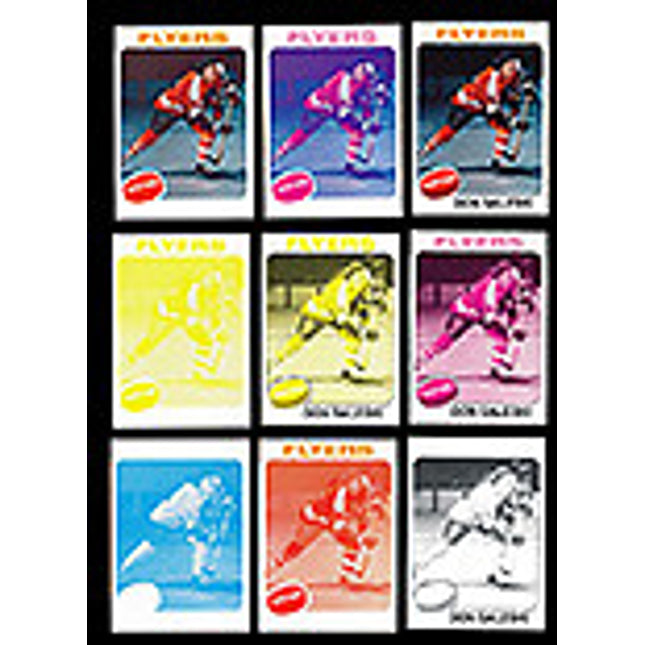 1975 Topps Hockey #262 Don Saleski 11 Card Progressive Proof 75THOC48
