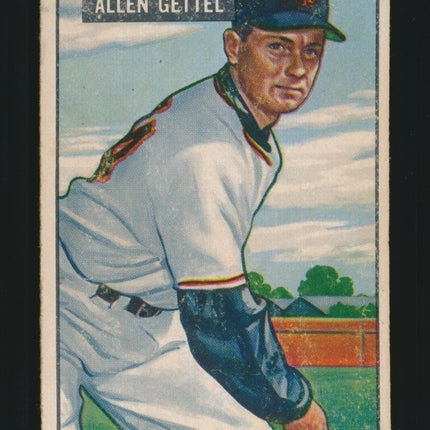 1951 Bowman Baseball #304 Allen Gettel (Vg) c05225