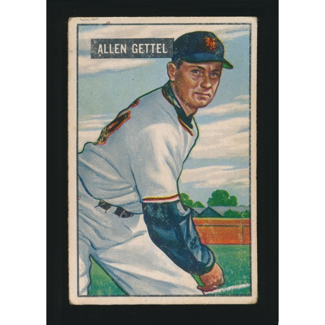 1951 Bowman Baseball #304 Allen Gettel (Vg) c05225