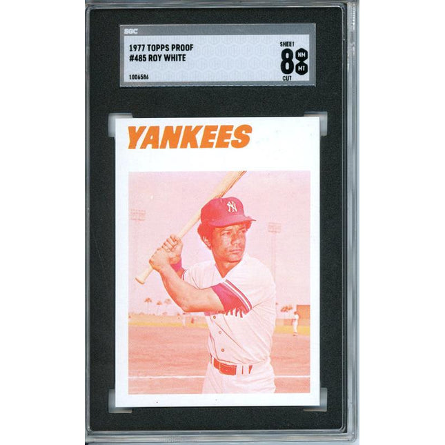 1977 Topps #485 Roy White 9 card progressive proof. 32a