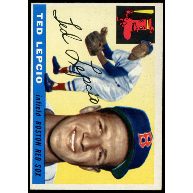 1955 Topps Baseball #128 Ted Lepcio NM c01458