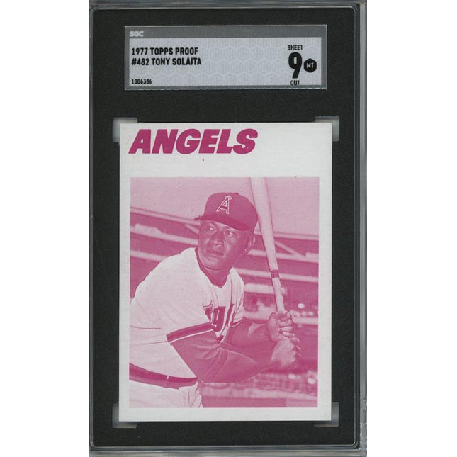 1977 Topps #482 Tony Solaita 9 card progressive proof. 43a