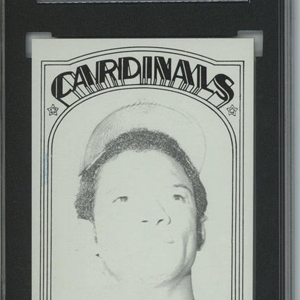 1972 Topps #395 Matty Alou 7 card progressive proof. 35a