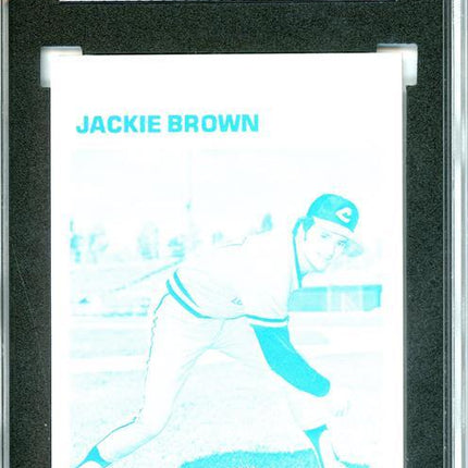1977 Topps #147 Jackie Brown 9 card progressive proof. 18a