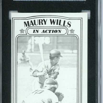 1972 Topps #438 Maury (Action) Wills 7 card progressive proof. 4a