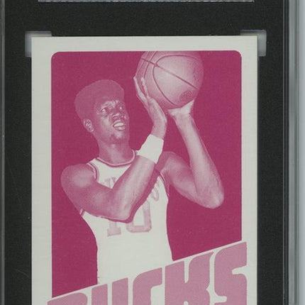 1972 Topps #42 Bob Dandridge 9 card progressive proof. 19a