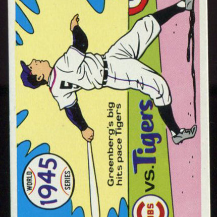 1970 Fleer Baseball World Series 1945 World SeriesGreenberg  NMMT c00260