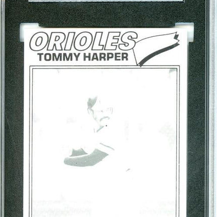 1977 Topps #414 Tommy Harper 9 card progressive proof. 23a