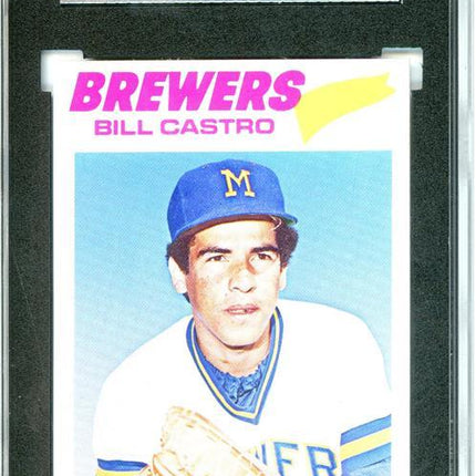 1977 Topps #528 Bill Castro 9 card progressive proof. 4a