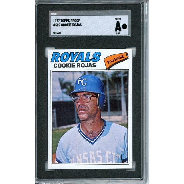 1977 Topps #509 Cookie Rojas 9 card progressive proof. 33a