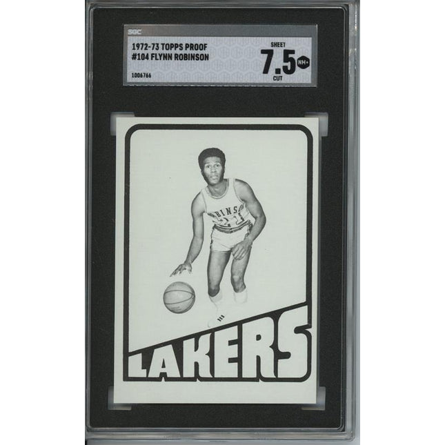 1972 Topps #104 Flynn Robinson 9 card progressive proof. 42a