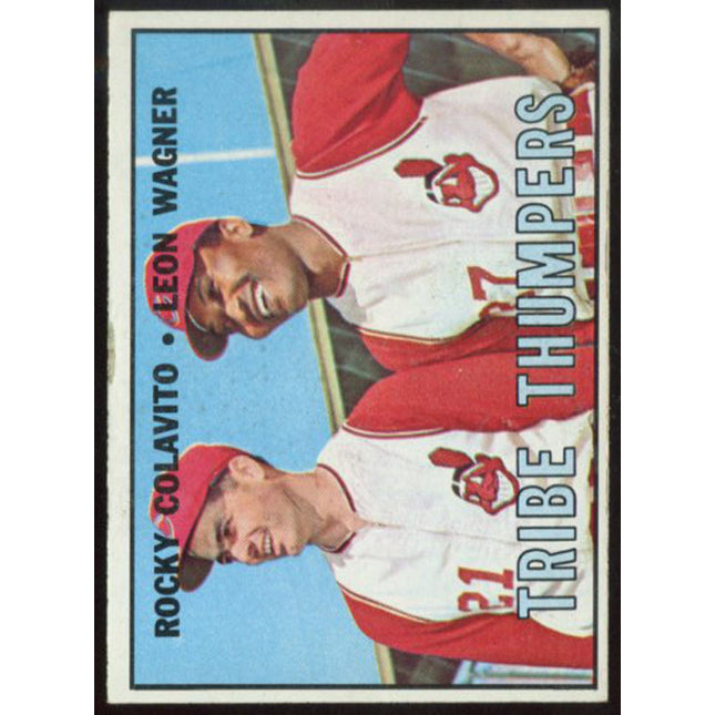 1967 Topps Baseball #109 Tribe Thumpers Colovito Wagner NM+ c01063