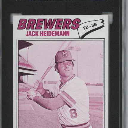 1977 Topps #553 Jack Heidmann 9 card progressive proof. 49a