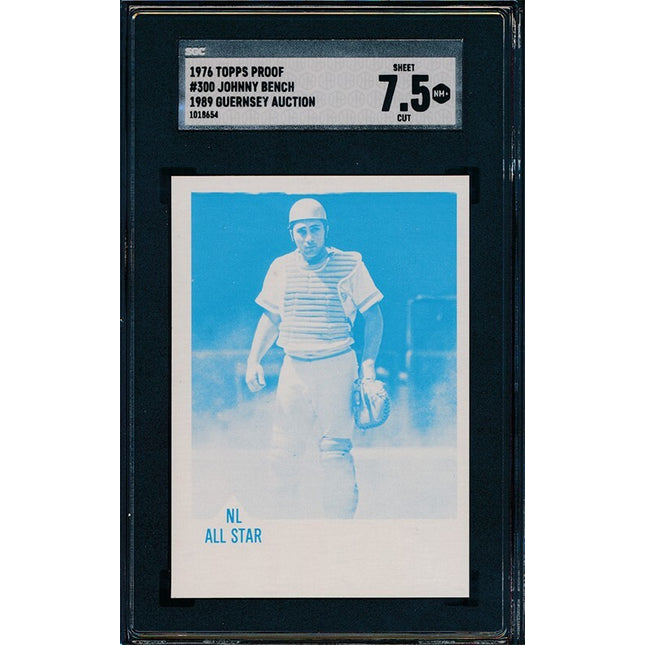 1976 Topps #300 Johnny Bench Progressive Proof set of 10 SGC Graded 76TBB60
