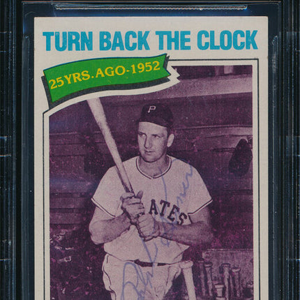 1977 Topps Baseball #437 Ralph Kiner Autographed Beckett Authentic p03169