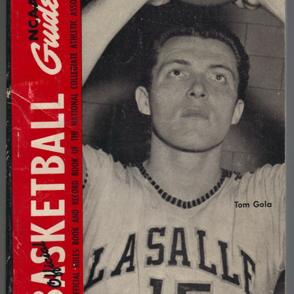 1955 Official Collegiate NCAABasketball Guide Tom Gola Cover MS0043