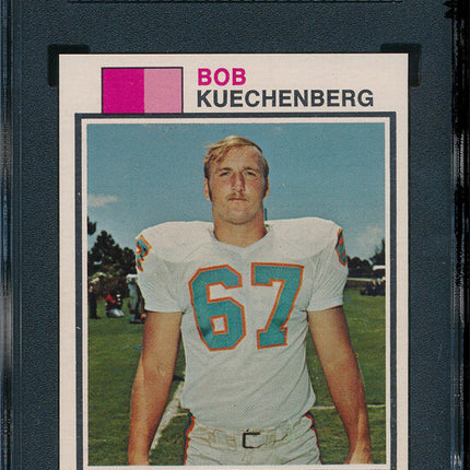 1973 Topps FB 8 Card Progressive Proof #367 Bob Kuechenberg 73TFB10
